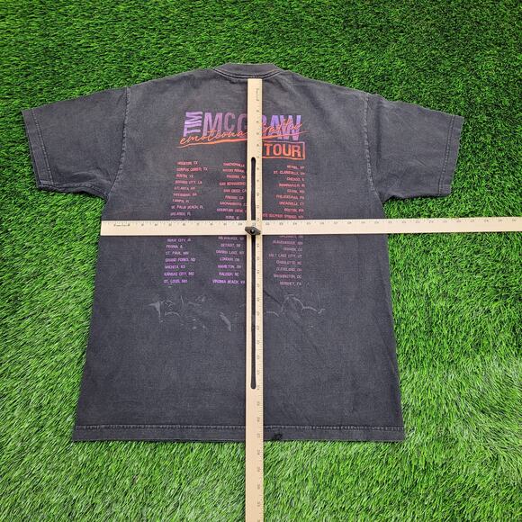 Tim-McGraw Shirt Large 21x27 Emotional Traffic Country Tour - Picture 5 of 16